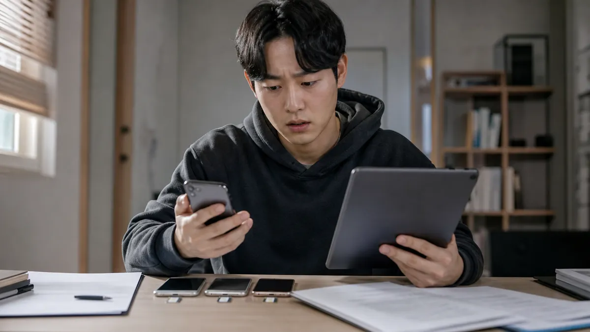 채점 아르바이트 중 명의 회선이 개통돼 전기통신사업법위반 혐의에 대응한 사례