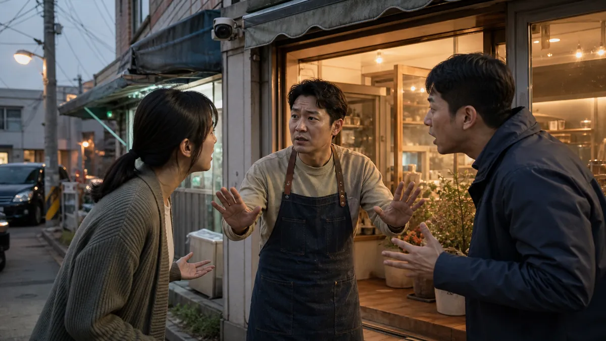 매장 앞 다툼을 말리다 폭행 혐의를 받아 현장 영상으로 대응한 의뢰인