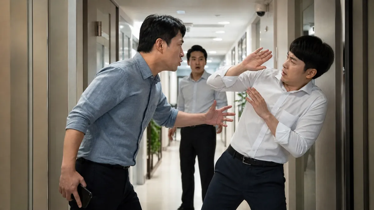 직장 동료와의 다툼에서 휴대전화 가격 여부와 방어행위 주장을 소명한 특수상해 사건