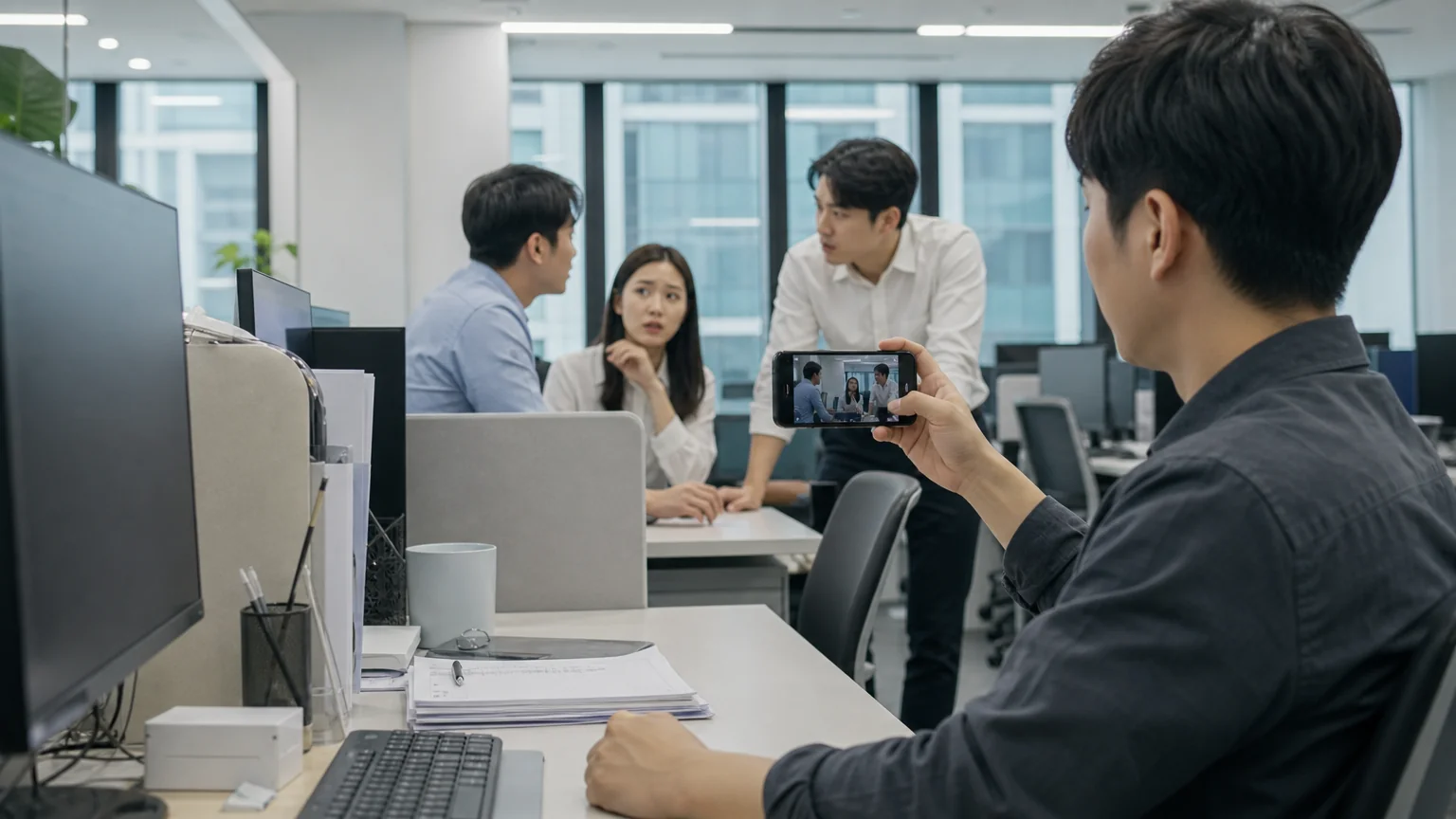 사무실 녹음으로 시작된 통신비밀보호법위반 조사
