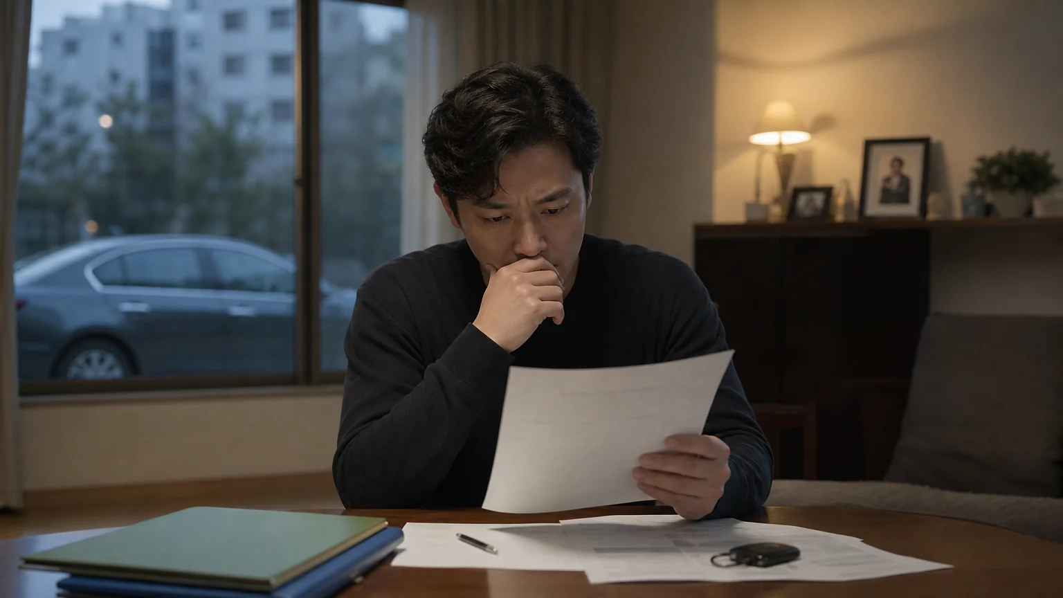 부친 명의 차량 정리 과정에서 불거진 사문서위조 혐의
