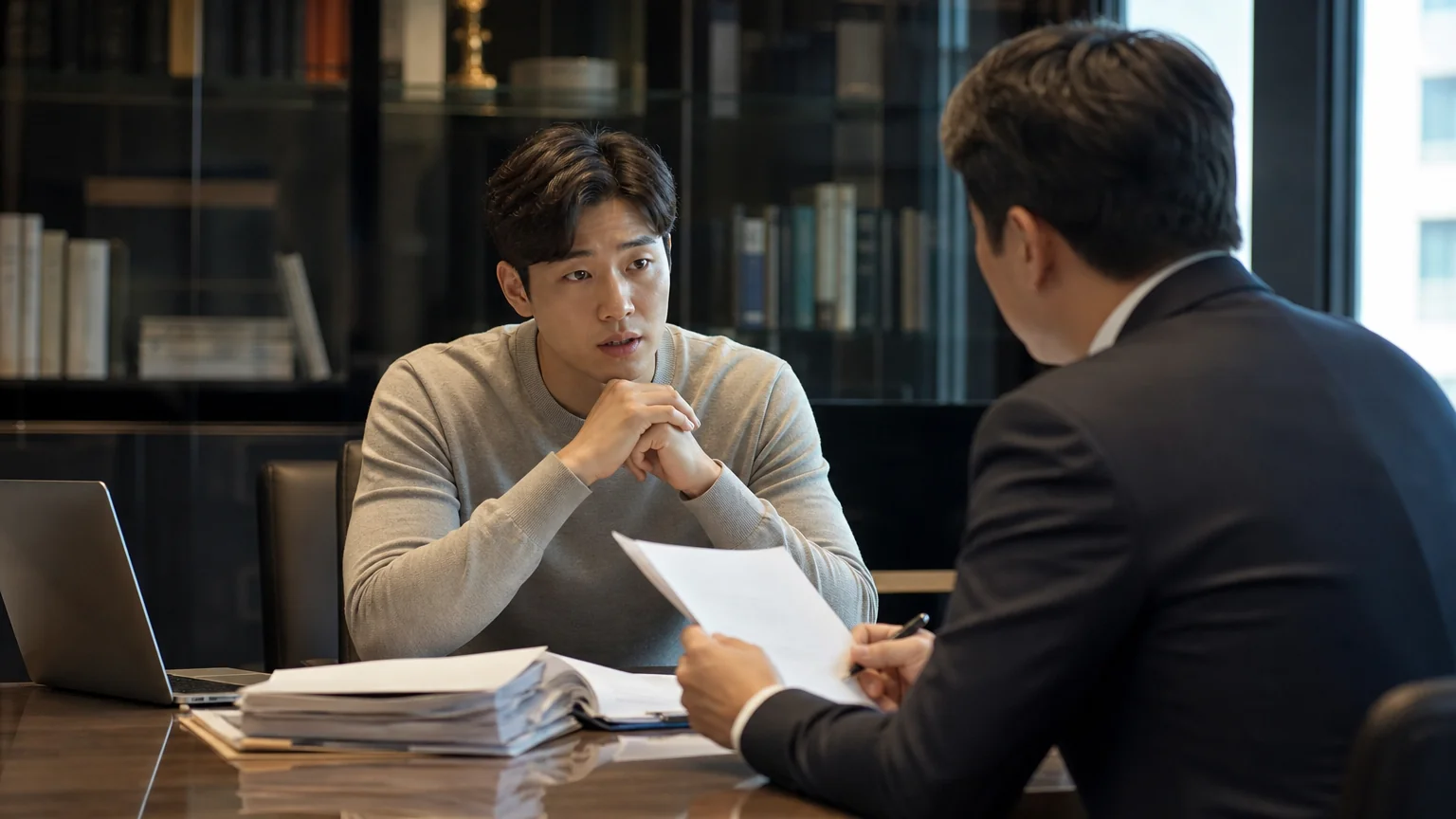 모욕 혐의로 송치된 회사원의 상황