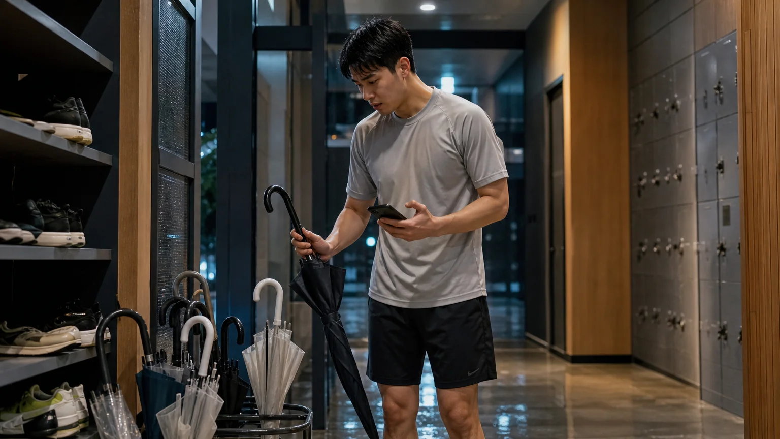 헬스장 우산을 잘못 가져가 절도 혐의를 받은 경위