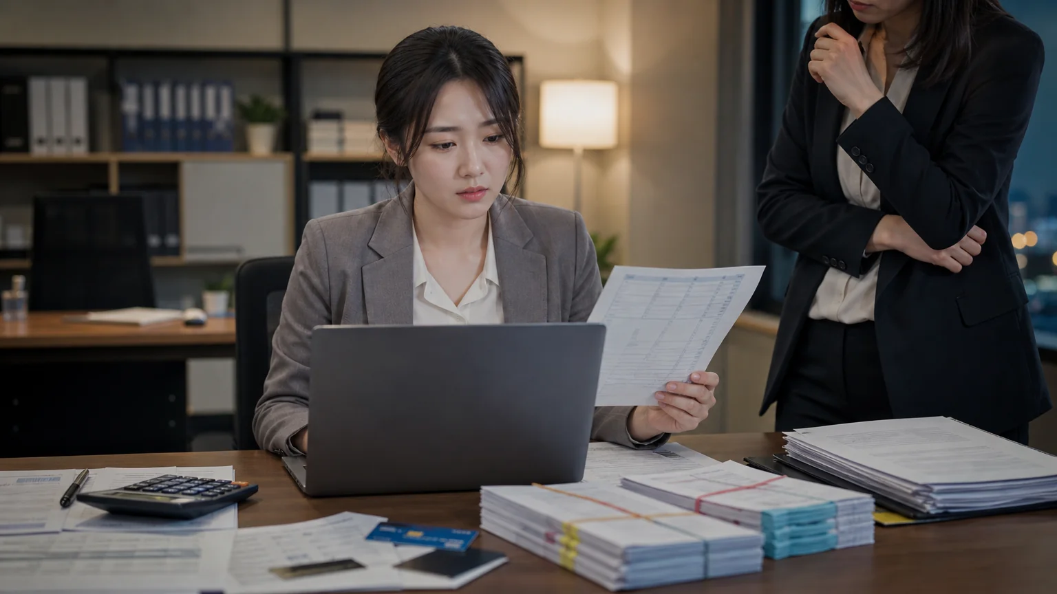 업무상횡령 고소를 당한 경리 직원의 상황