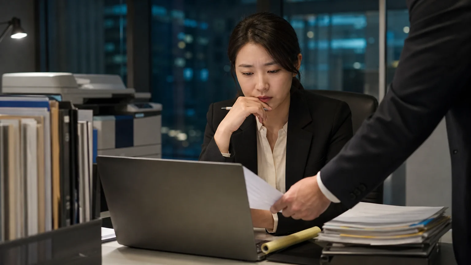 취업규칙 제출로 사문서변조 혐의를 받은 경위