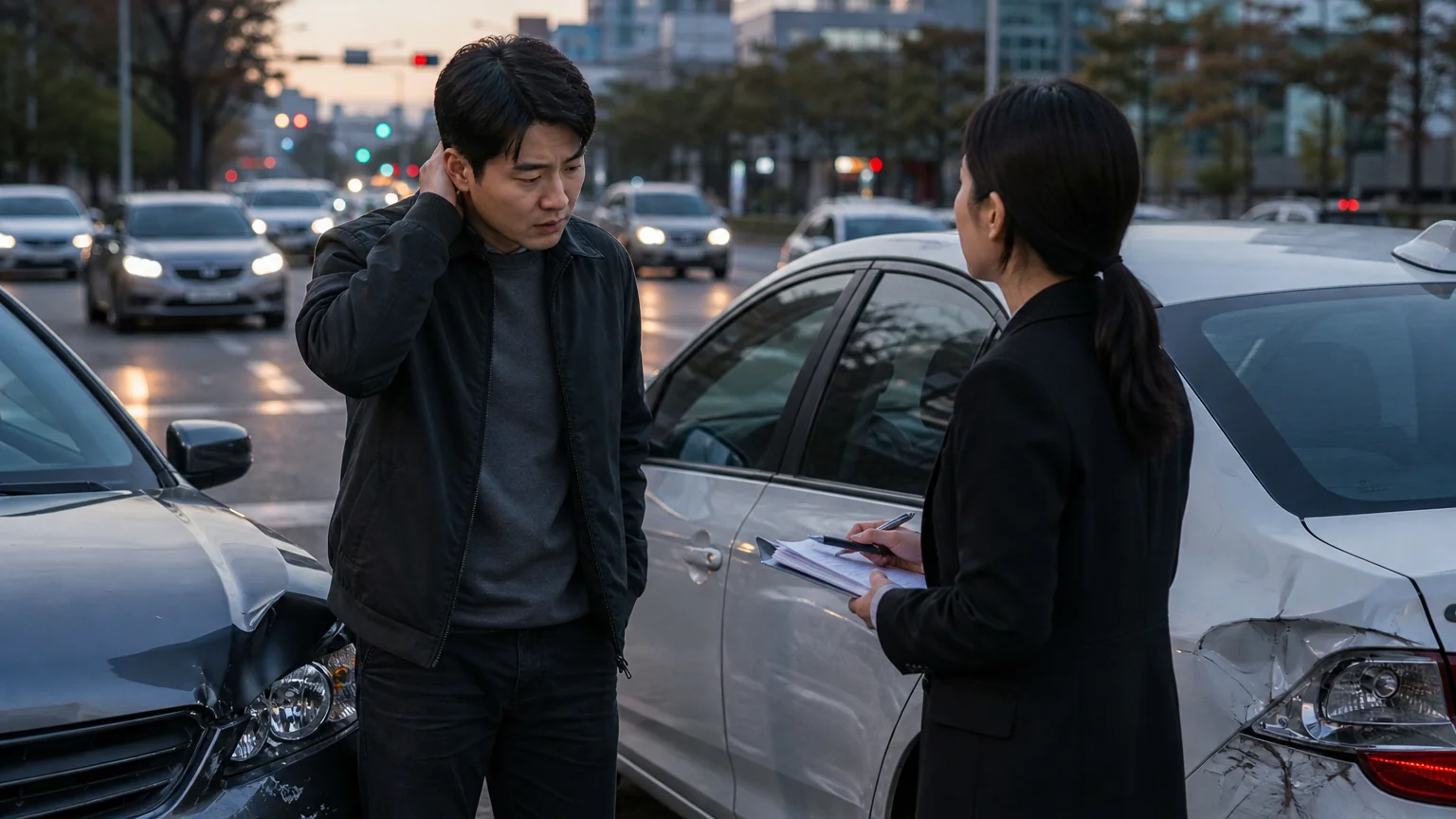 고의 교통사고 보험사기 혐의로 재판을 받게 된 경위