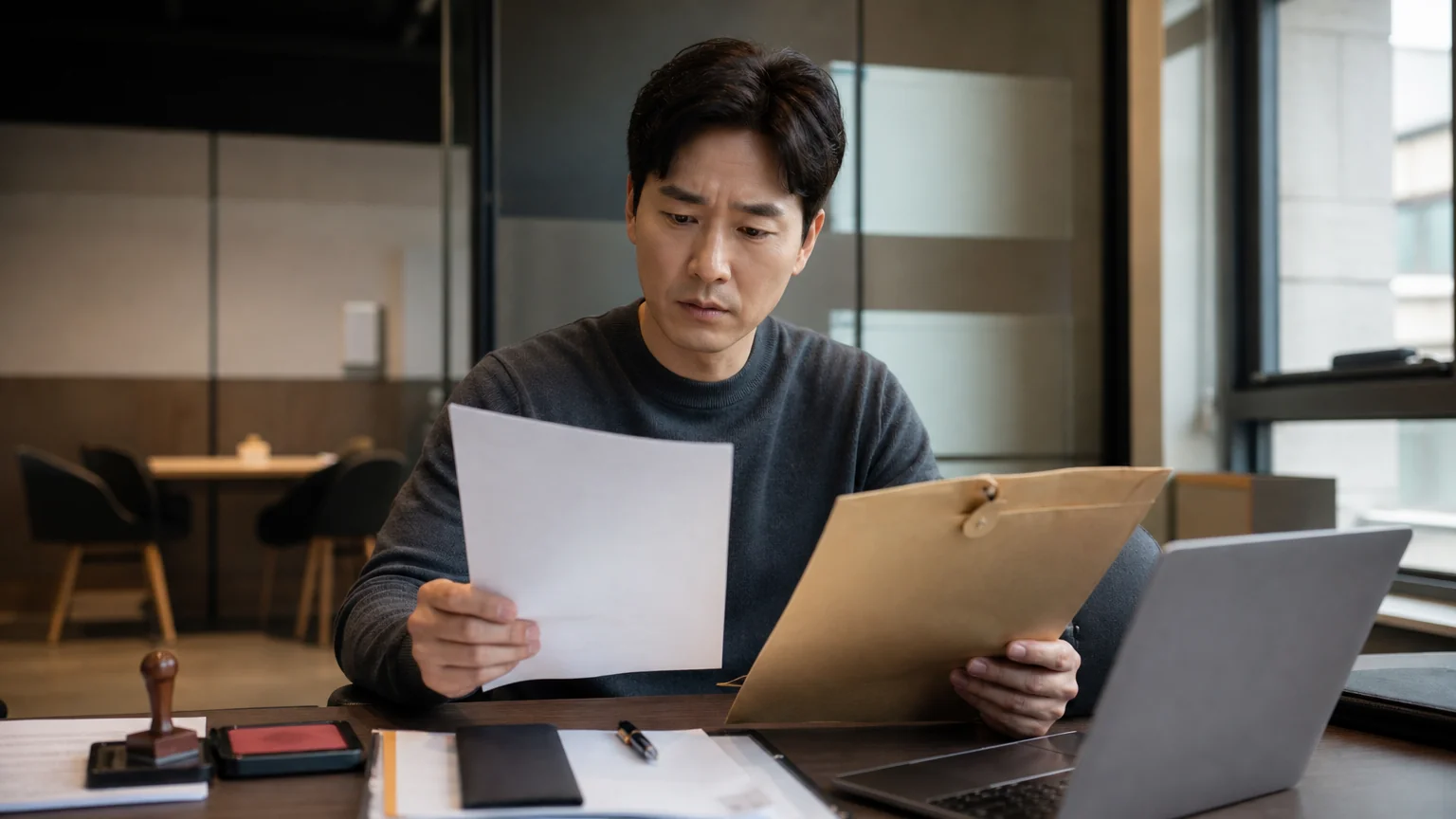 근로계약서 사문서위조 혐의를 받게 된 경위