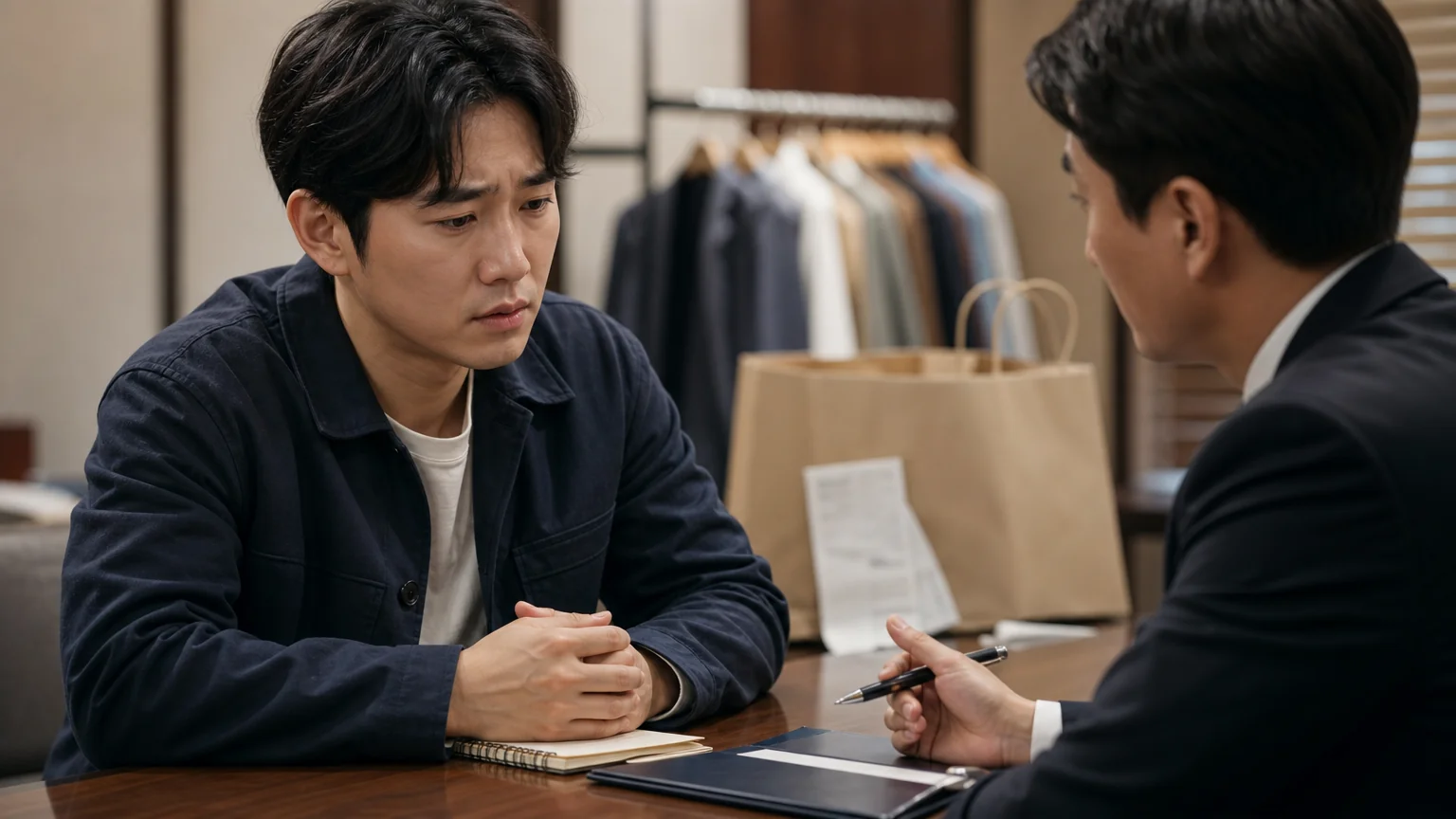 절도 혐의로 조사를 받게 된 대학생 의뢰인
