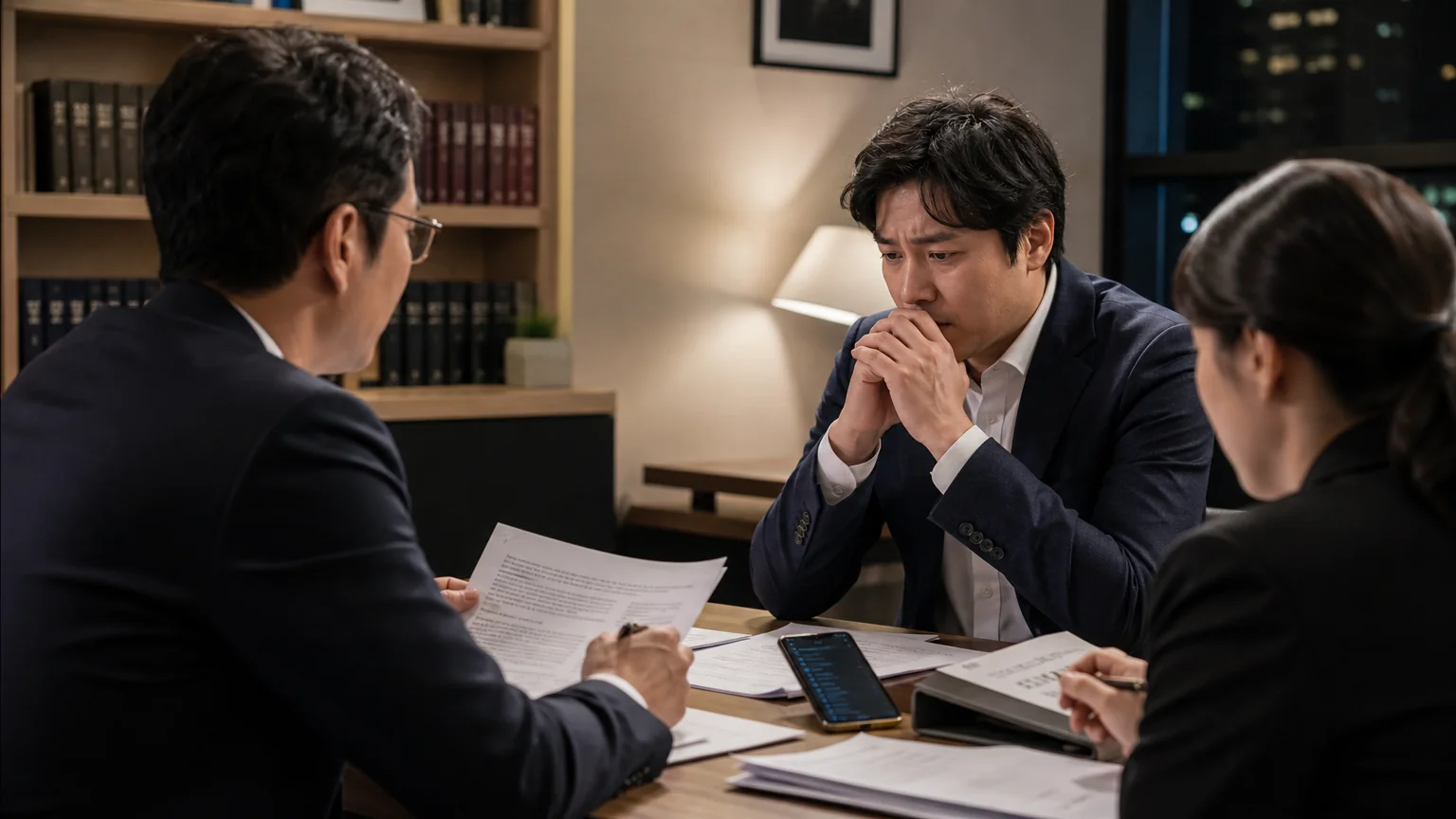 업무방해 고소로 경찰 조사를 앞둔 상황